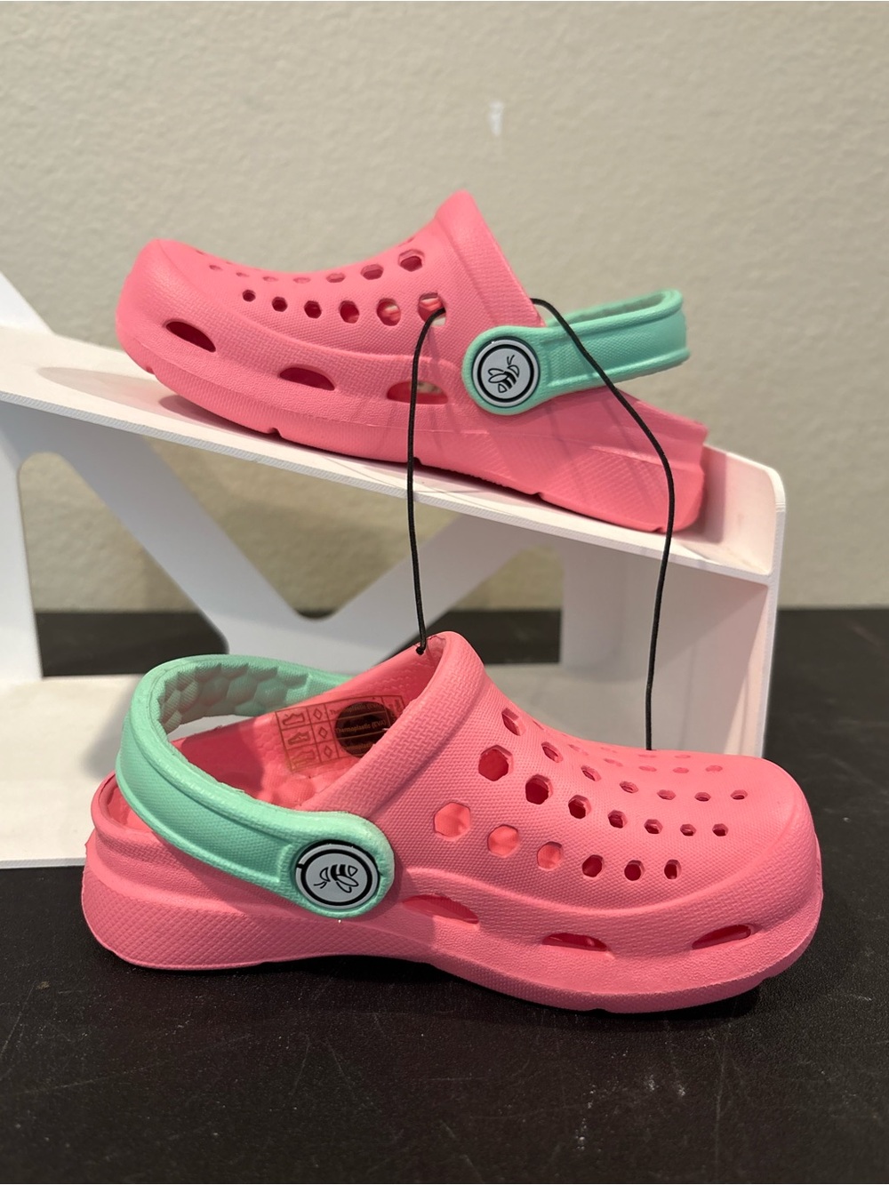 JOYBEES Harper Pink Mint Active Clog Water Shoe Girls Toddler Size 6/7 - Picture 2 of 6